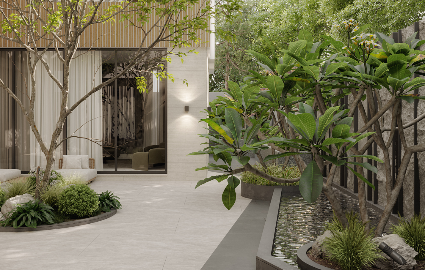 Read more about the article Một số lưu ý quan trọng khi thiết kế – thi công sân vườn